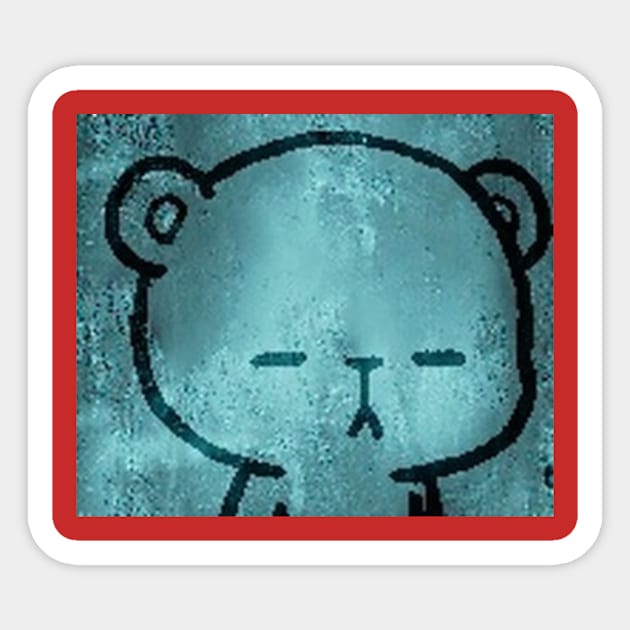 sad, melancholy bear Sticker by blogdepalo@gmail.com